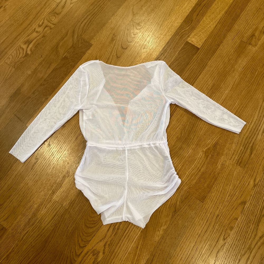 SHEIN girls swim suite beach cover up